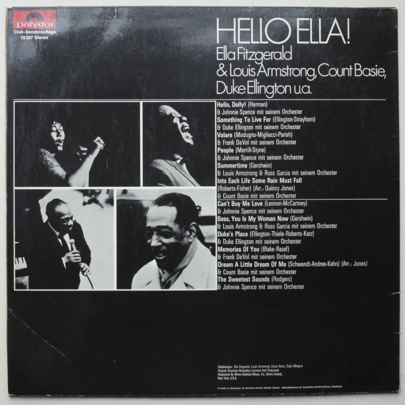 Ella Fitzgerald & Louis Armstrong, Duke...