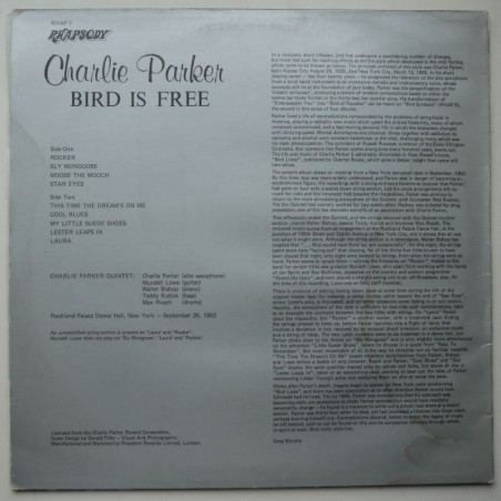 Charlie Parker - Bird Is Free