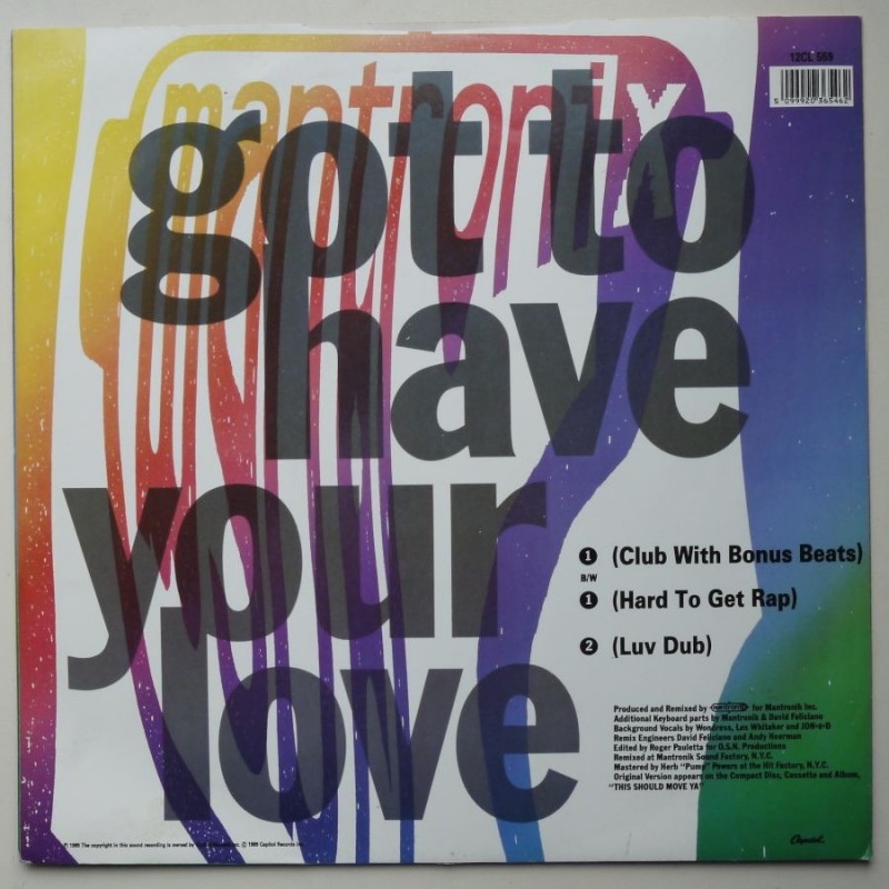 Mantronix - Got to have your love (12”)
