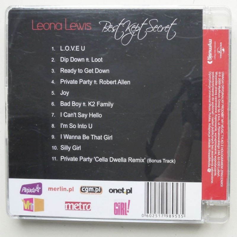 Leona Lewis - Best Kept Secret