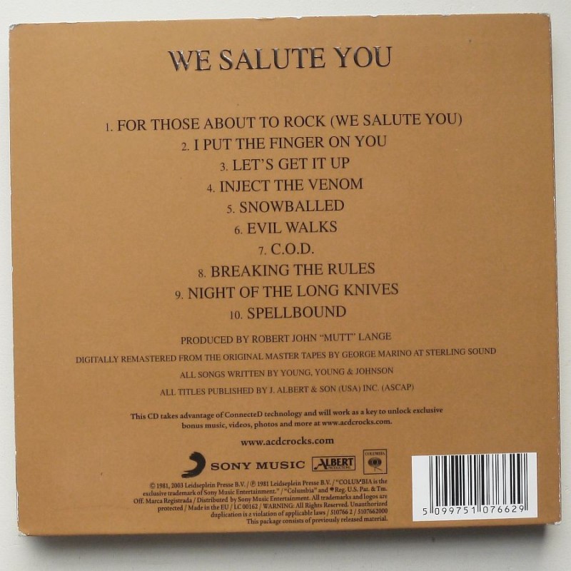 AC/DC - For Those About To Rock