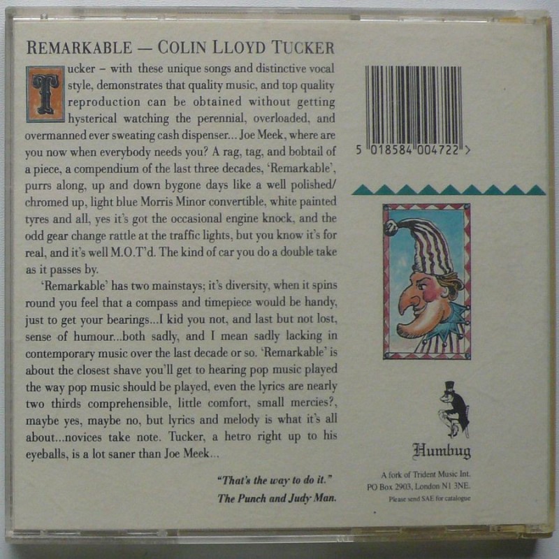 Colin Lloyd Tucker - Remarkable