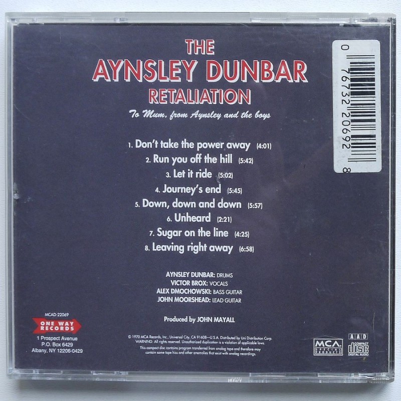 Aynsley Dunbar Retaliation, The - To Mum, From...