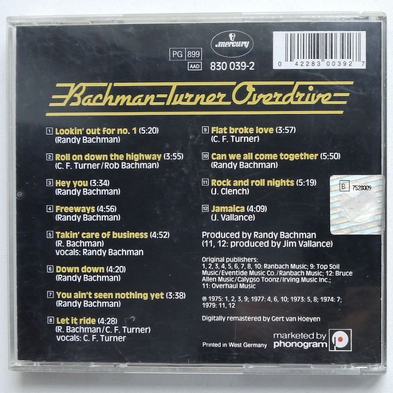 Bachman-Turner Overdrive - BTO’s Greatest