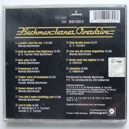 Bachman-Turner Overdrive - BTO’s Greatest