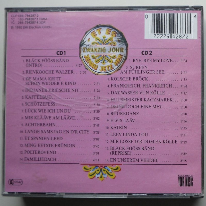 Bläck Fööss (Black Fooss) - Et Es Zwanzig Johr...