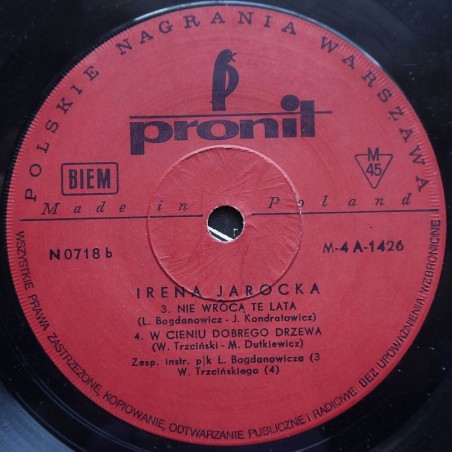 Jarocka Irena - Śpiewam pod gołym niebem