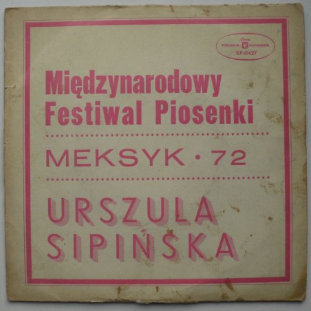 Sipińska Urszula - Międzynarodowy Festiwal Piosenki-Meksyk 72