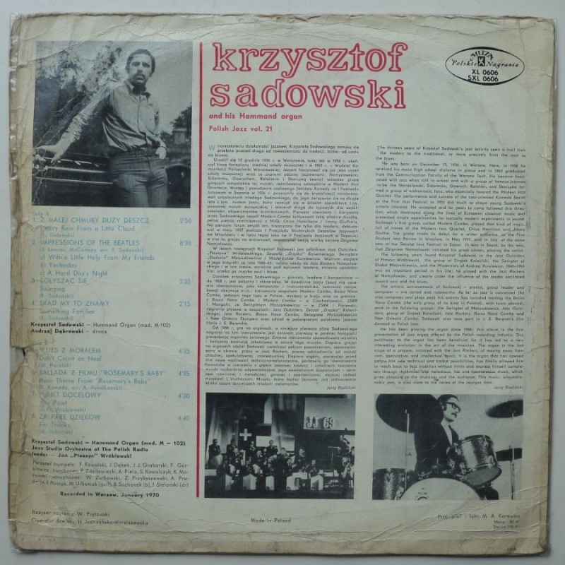 Sadowski Krzysztof - Krzysztof Sadowski And His...