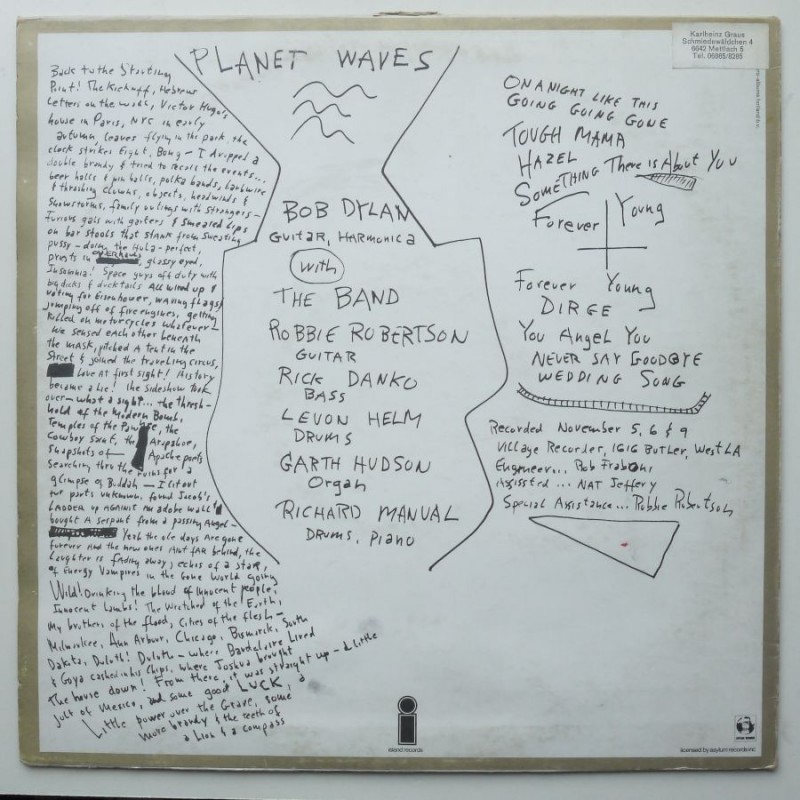Bob Dylan - Planet Waves