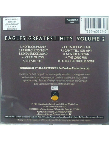 Eagles, The - Greatest Hits Vol.2
