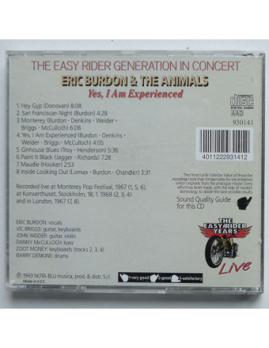Eric Burdon & the Animals - Yes, I am Experienced