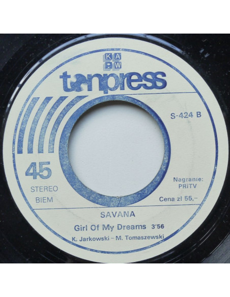 Savana - The Man From The Bar / Girl Of My Dreams