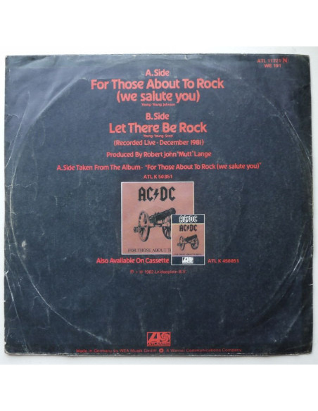 AC/DC - For Those About To Rock (We Salute You)