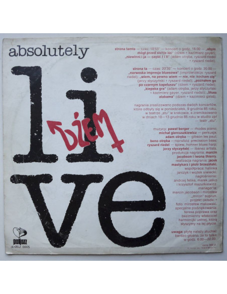 Dżem - Absolutely Live