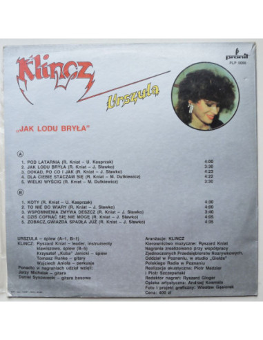 Klincz i Urszula - Jak bryła lodu