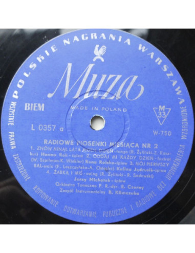 Michotek Jerzy - Radiowa piosenki miesiąca nr 2