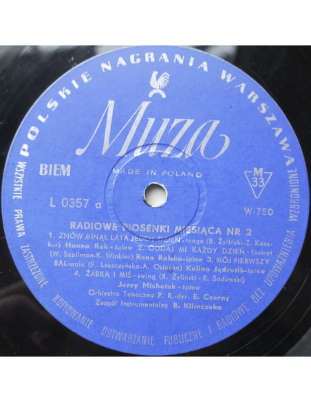 Michotek Jerzy - Radiowa piosenki miesiąca nr 2