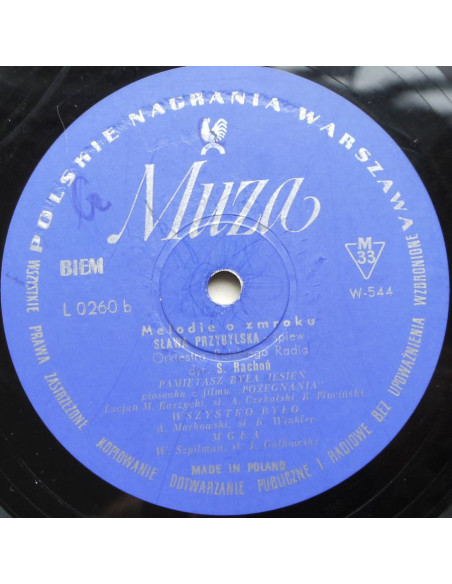 Przybylska Sława - Melodie o zmroku (10”)