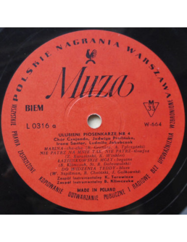 Składanka - Ulubieni piosenkarze nr. 4 (10”)