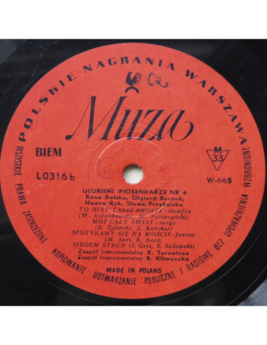 Składanka - Ulubieni piosenkarze nr. 4 (10”)