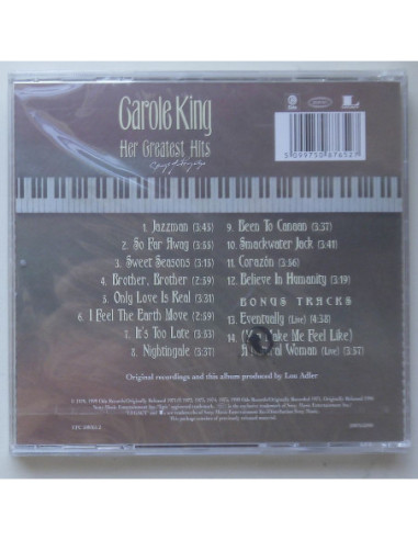 Carole King - Her Greatest Hits (Songs Of Long...