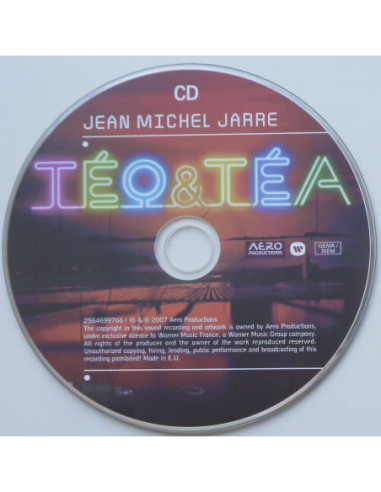Jean Michel Jarre - Teo &Tea (cd+dvd)