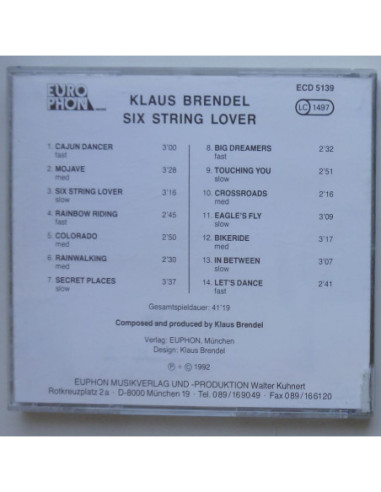 Klaus Brendel - Six String Lover