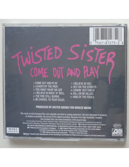 Twisted Sisters - Come Out and Play