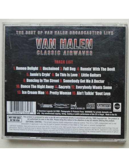 Van Halen - Classic Airwaves – The Best of van Halen Broadcasting Live