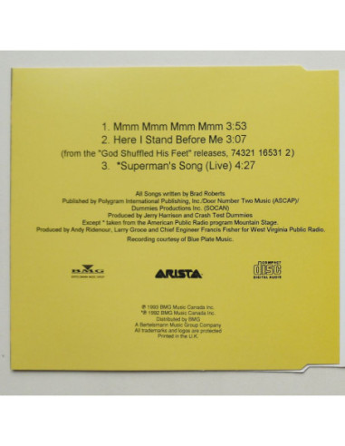 Crash Test Dummies - Mmm mmm mmm mmm