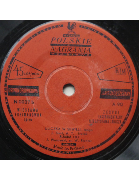 Gniatkowski Janusz, Frejmanówna Wiesława - Paryż śni / Uliczka w Sewilli