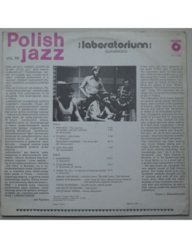 Laboratorium - Quasimodo (polish jazz vol.58)
