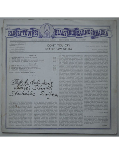 Sojka Stanisław - Don't you cry (inna okładka –...