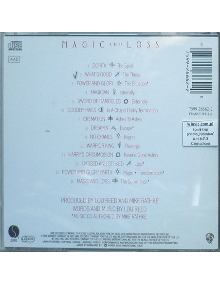 Lou Reed - Magic And Loss