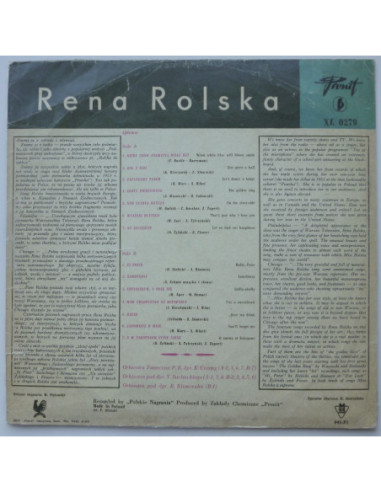 Rolska Rena - Kiedy znów zakwitną białe bzy...
