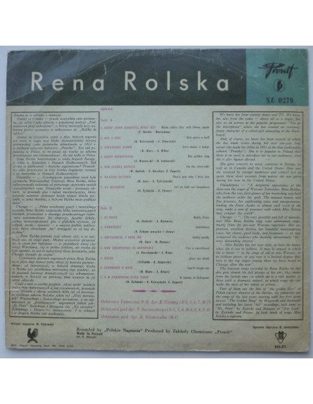 Rolska Rena - Kiedy znów zakwitną białe bzy...