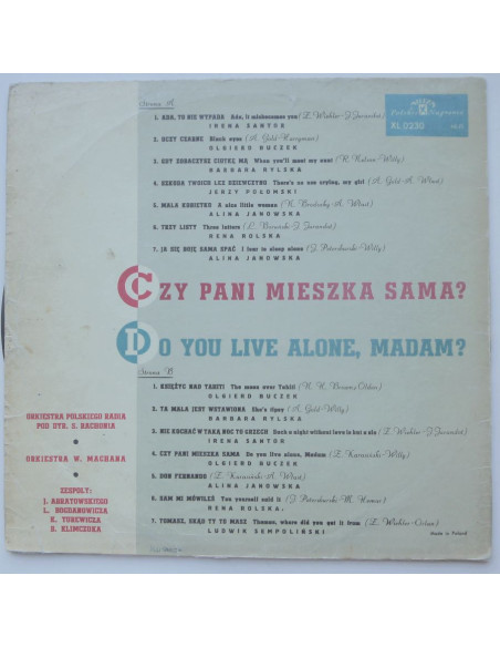 Składanka - Czy pani mieszka sama