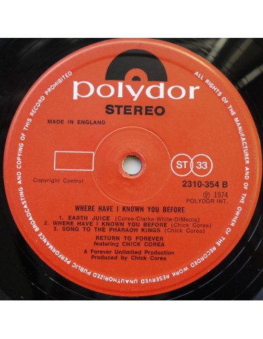 Return To Forever Featuring Chick Corea - Where...