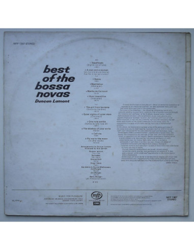 Duncan Lamont - Best Of The Bossa Novas