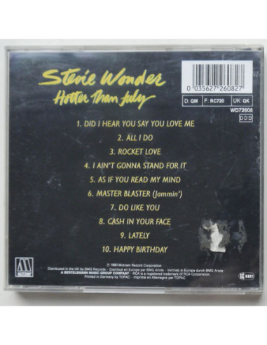 Stevie Wonder - Hotter Than July