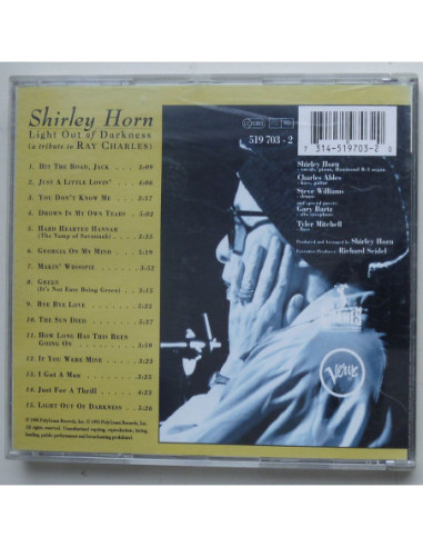 Shirley Horn - Light Out of Darkness – Tribiute...