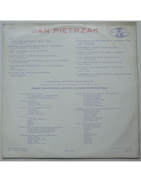 Pietrzak Jan - Zaganiany człowiek taki...