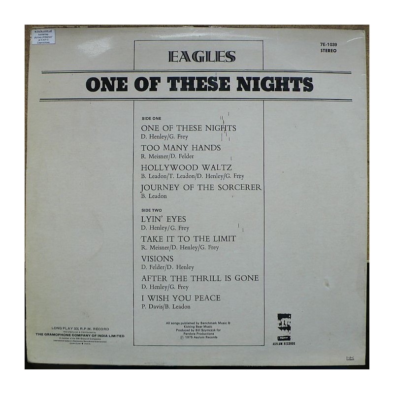 Eagles, The - One Of These Nights