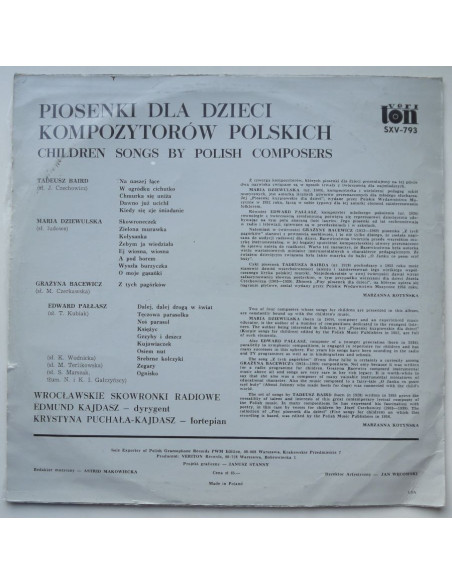 Składanka - Piosenki dla dzieci kompozytorów polskich