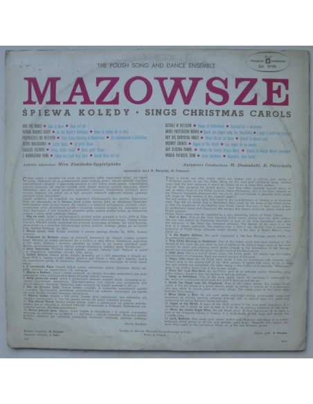 Zespół Mazowsze - Śpiewa kolędy (stereo)
