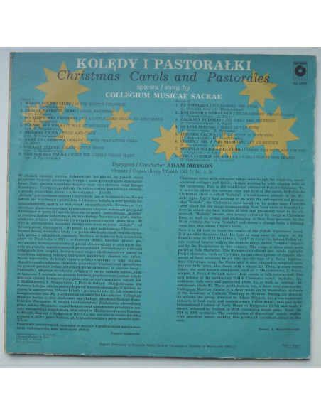 Collegium Musicae Sacrae - Kolędy i pastorałki
