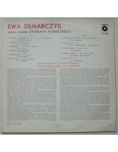 Demarczyk Ewa - Piosenki Zygmunta Koniecznego