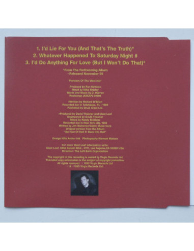 Meat Loaf - I’d Lie For You