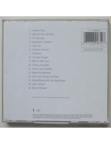 Wings - London Town